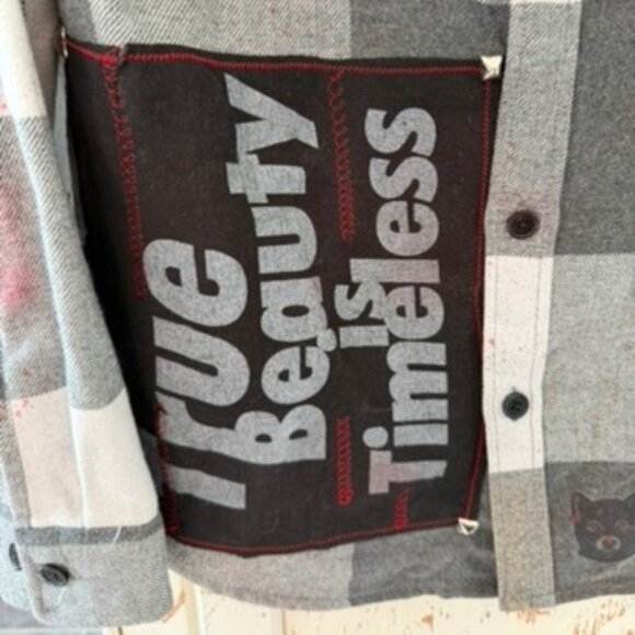 BROKEN BANDIT CUSTOM ONE OF A KIND UPCYCLED FLANNEL - Picture 9 of 12